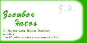 zsombor hatos business card